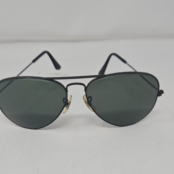 Vintage 1970s Ray Ban Aviator Pilot Outdoorsman Sunglasses w/ Case Bausch Lomb - Picture 2 of 7